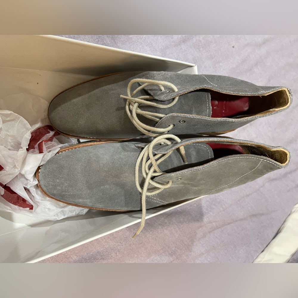 Grenson suede boots.  Made in England.  Worn twice!